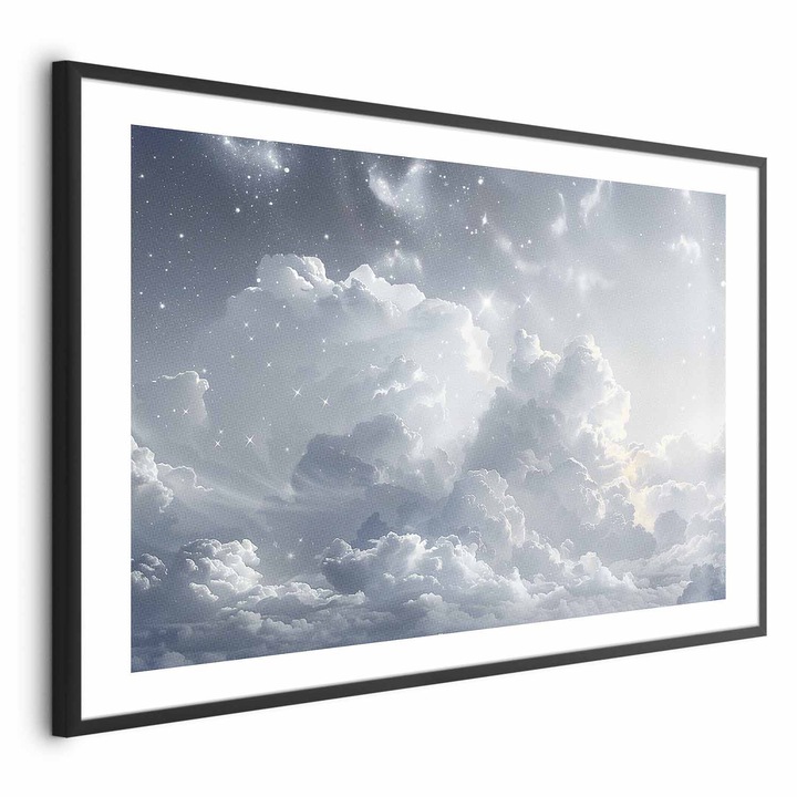 Постер, черна рамка с кант - Astral Cloud Calm - 90 x 60 см