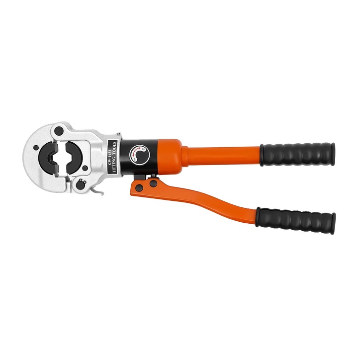 Cleste hidraulic, cap rotativ 360, presiune maxima 80KN, portocaliu