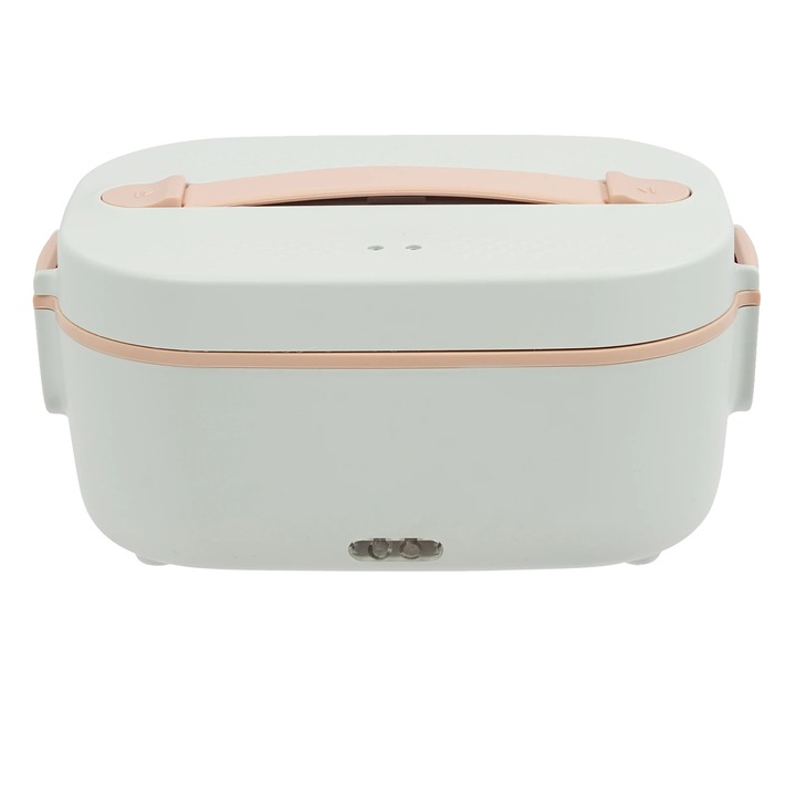 Elektromos ételhordó, hordozható kivitel, rózsaszín, 1,5L, 24x15x11cm