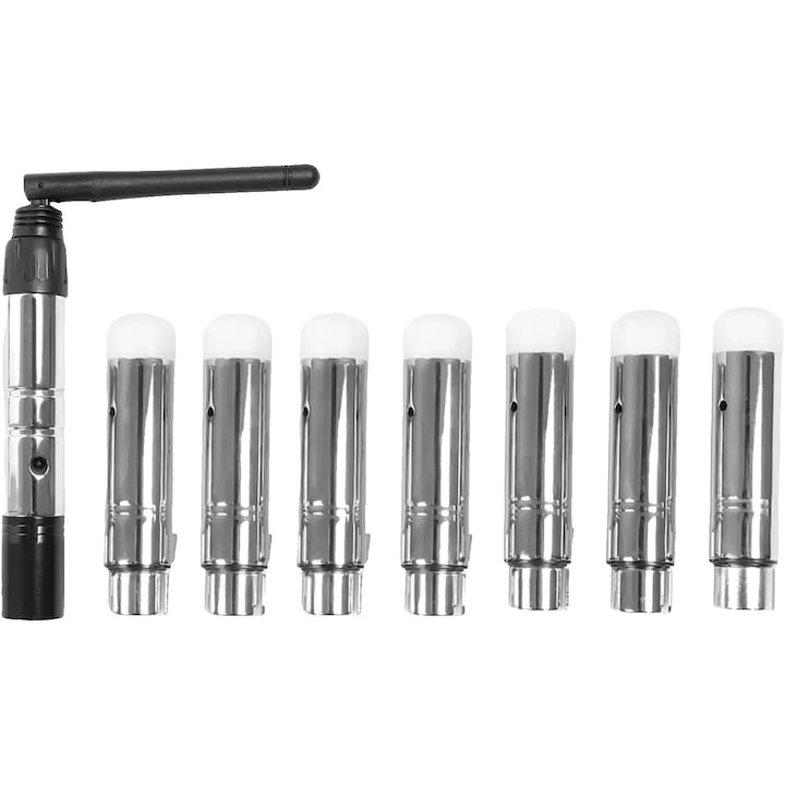 Kit transceiver wireless DMX 512, 126 canale, raza de pana la 300m, negru