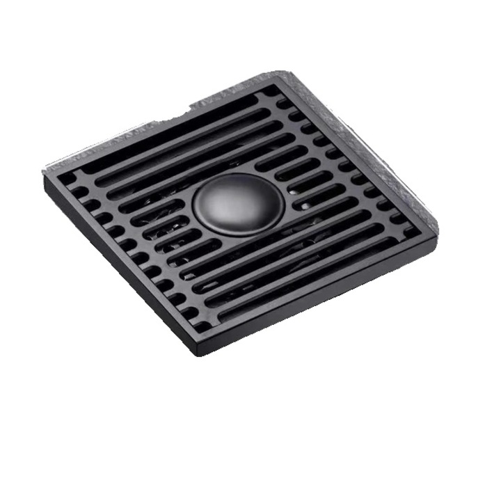 Sistem de scurgere, constructie din otel inoxidabil, capac detasabil, negru-dublu