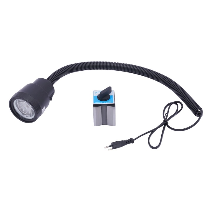 LED работна лампа, 5 W, гъвкаво рамо 50 см, магнитна основа, други