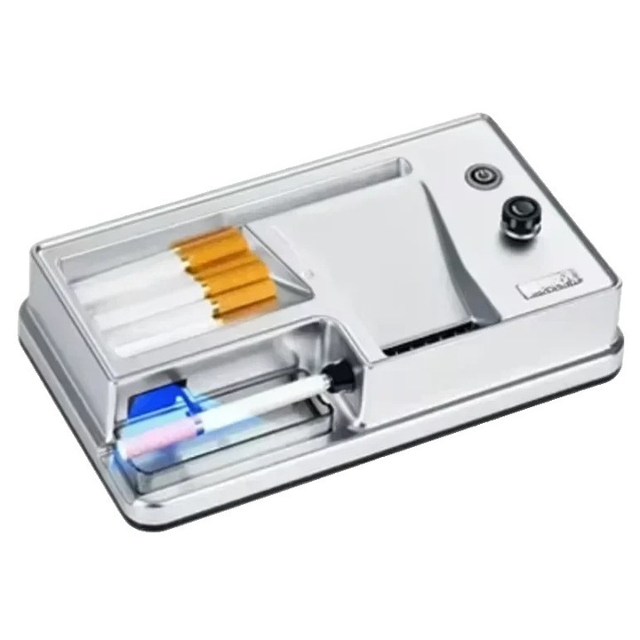 Dispozitiv automat pentru fabricarea tigarilor, otel inoxidabil, design prietenos cu utilizatorul, alb infrared