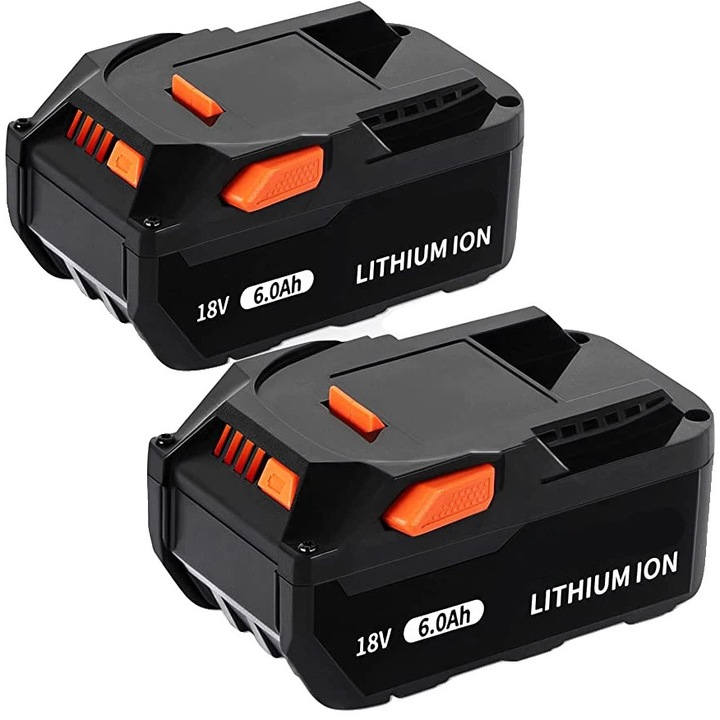 Set baterii 6000mAh, 18V, compatibile cu unelte electrice fara fir