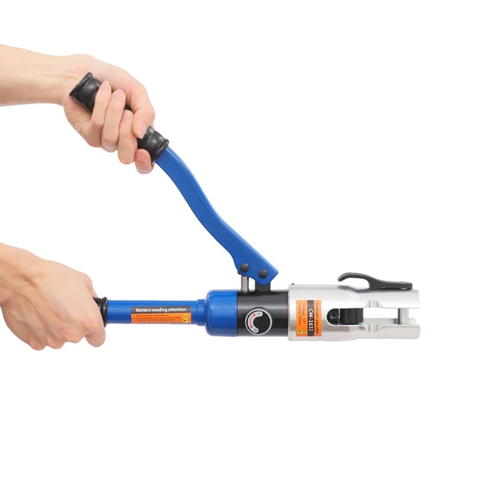 Csőpréselő fogó, 8 matrica, tartós konstrukció, sötétkék, 50x10x24cm