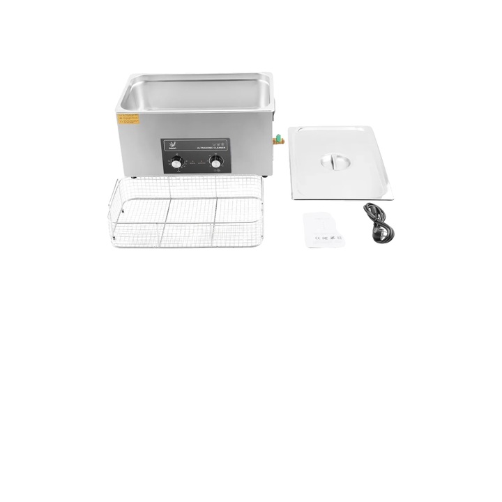 Aparat de curatat ultrasonic, 22L, negru, design compact