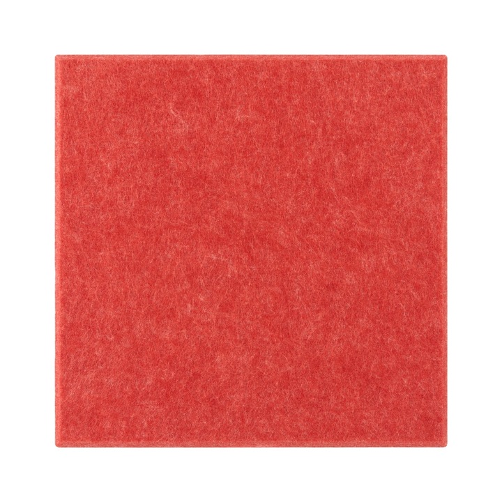 Panouri Acustice, 12 buc, 30x30cm, 9mm, rosu