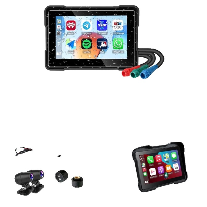 Camera auto DVR, 32G, cu lentile duale, GPS integrat, design rezistent la apa, 170° unghi de vizualizare