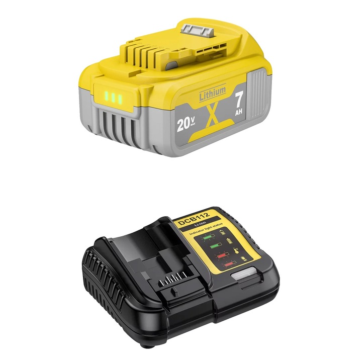 Baterie acumulator 7000mAh 18V 20V set 1 baterie 1 incarcator