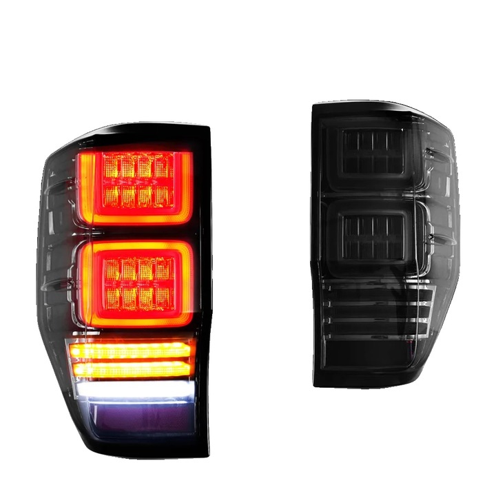 Set 2 stopuri spate LED, fumurii, set, pentru Ford Ranger 2012-2019, rezistente la apa