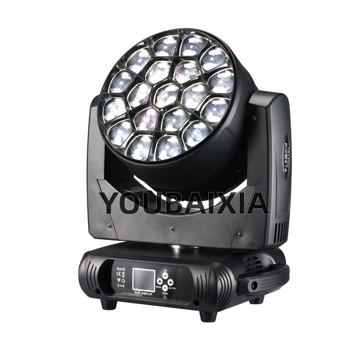 Lumina mobila LED, control DMX, culori RGBW, 37x28x50cm
