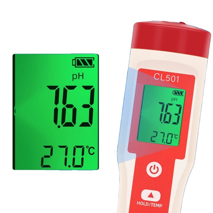 Vízminőség vizsgáló toll, Többfunkciós mérés, Könnyen használható, Narancssárga