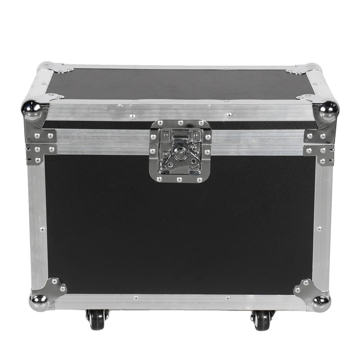 Rendezvényszervező doboz felszerelésekhez, kiváló minőségű bőr, EV pamut belső, 53.5x29x46.55cm, 2 db 150W-os színpadi lámpához, kihúzható fogantyúk