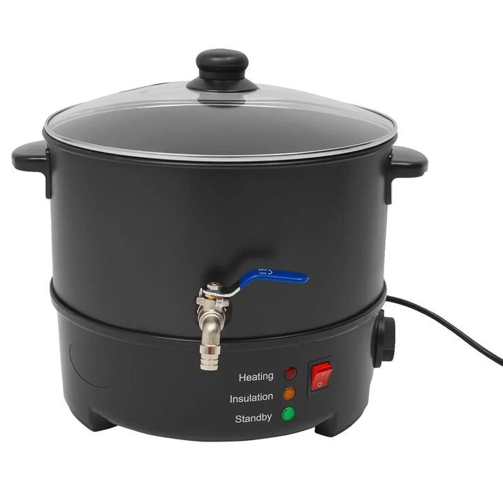 Viaszolvasztó edény, 8 literes, gyorsfűtésű, fekete, készlet