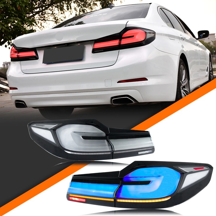 Lumini spate, Semnal Secvential, Instalare Usoara, Lentila Gri, Set Complet