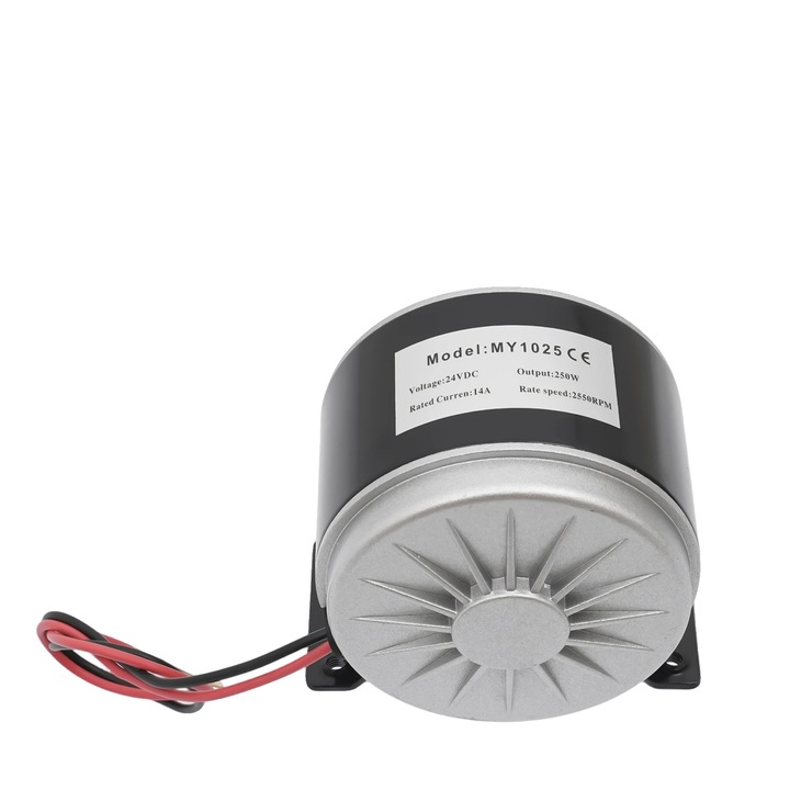 Електрически мотор 250W, 24V, 11 чиста мед, максимална скорост 2550 rpm, лесен монтаж