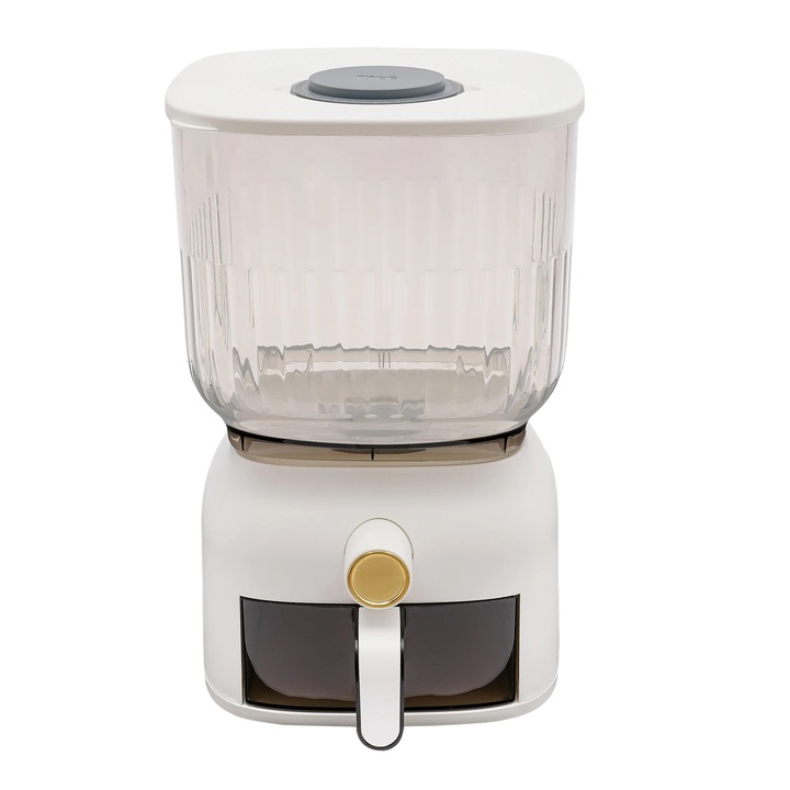 Élelmiszer tároló, pultra helyezhető, fehér, 6kg kapacitás