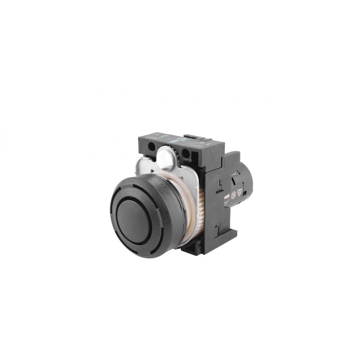 Kompakt ipari nyomógomb, rugós visszatérésű, 22mm, SIEMENS, 80dB, 24V, IP40, 30x30cm