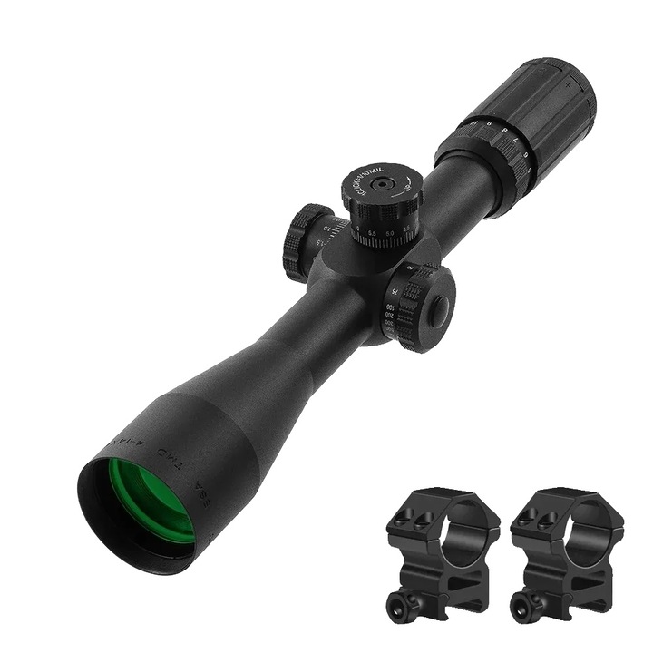 Luneta de pusca, 4-14x, prim plan focal, 20mm, 30x44mm