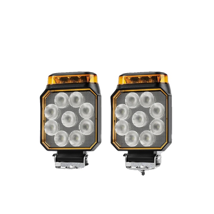 Bara de lumina LED, combo beam, rezistenta la apa IP68, set 2 bucati, 4 inch