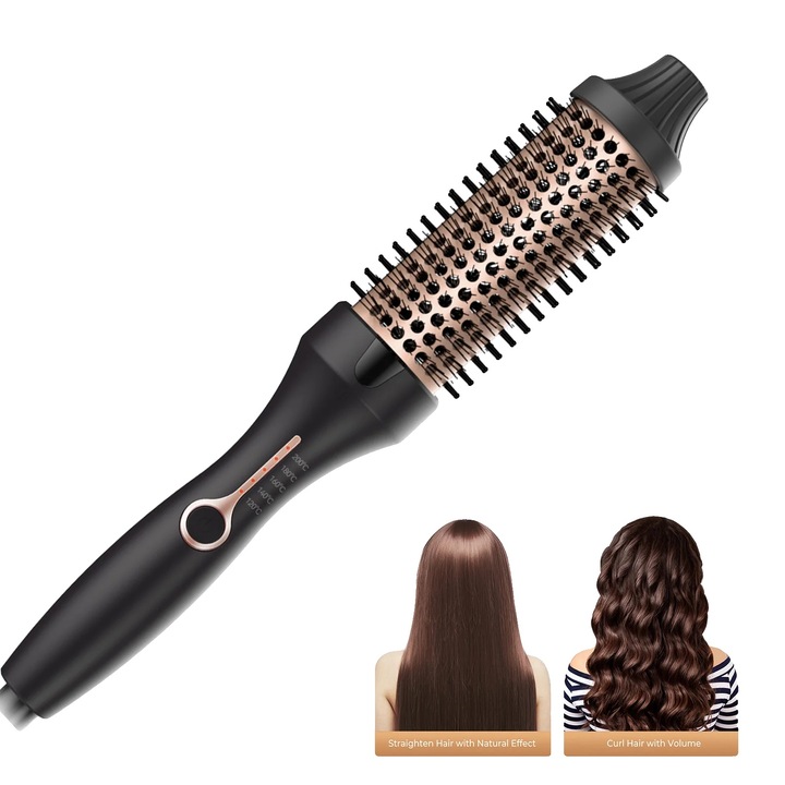 Perie de par electrica, 38mm, 5 setari de temperatura, incalzire rapida, finisaj ceramic