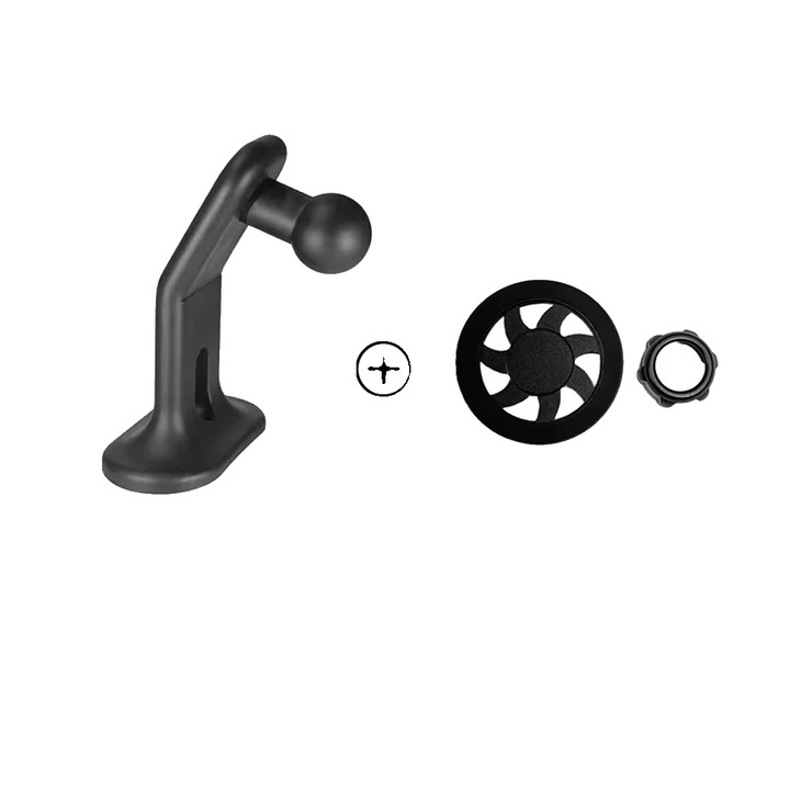 Mágneses telefontartó, állítható kialakítás, fekete