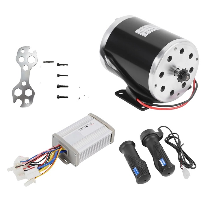 Set motor electric 800W, 36V, negru, pentru scutere si ATV-uri