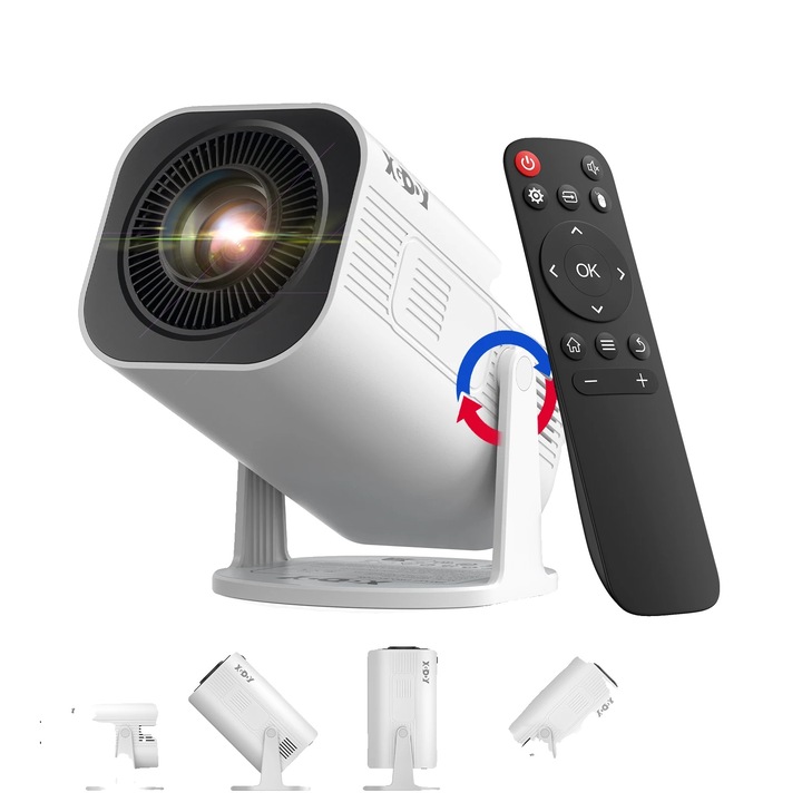 Videoproiector LED, 12000 lumeni, 1280x720 dpi, 40-120 inch, Bluetooth 5.2