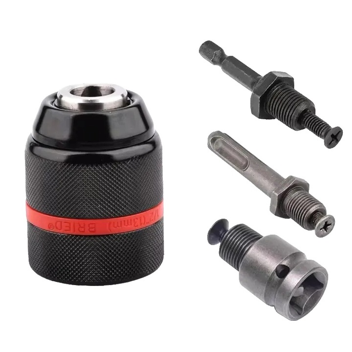 Mandrina fara cheie, 13mm, constructie metalica, set