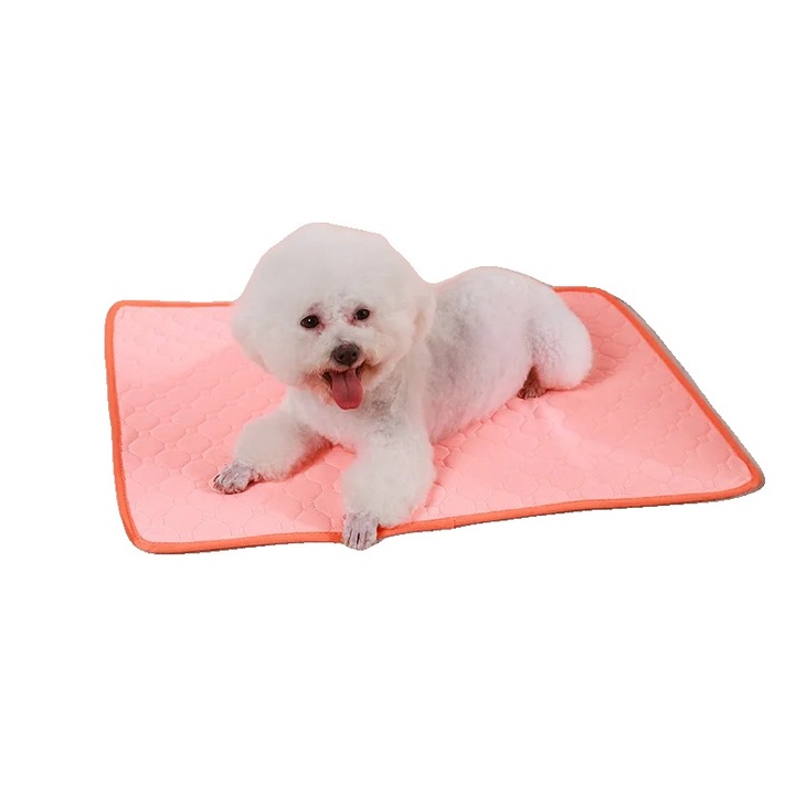 Многократна подложка за домашни любимци, оранжева, XL 100x70см, абсорбираща, водоустойчива
