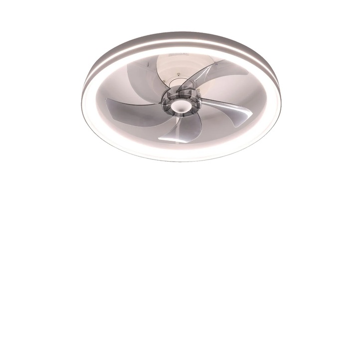 Ventilator de tavan cu telecomandă, lumina LED dimabilă, 46W