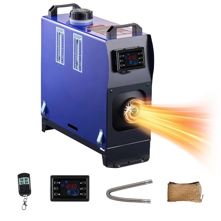 Dízel légfűtő, hordozható kivitel, hatékony üzemanyag-fogyasztás, függőleges típus