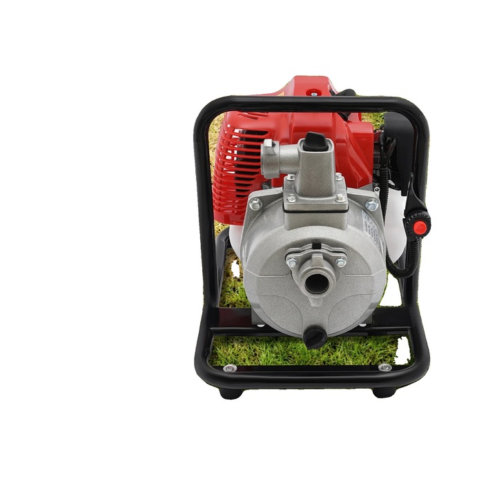 Водна помпа, бензинов двигател, голям дебит, червена, 1.25 kW
