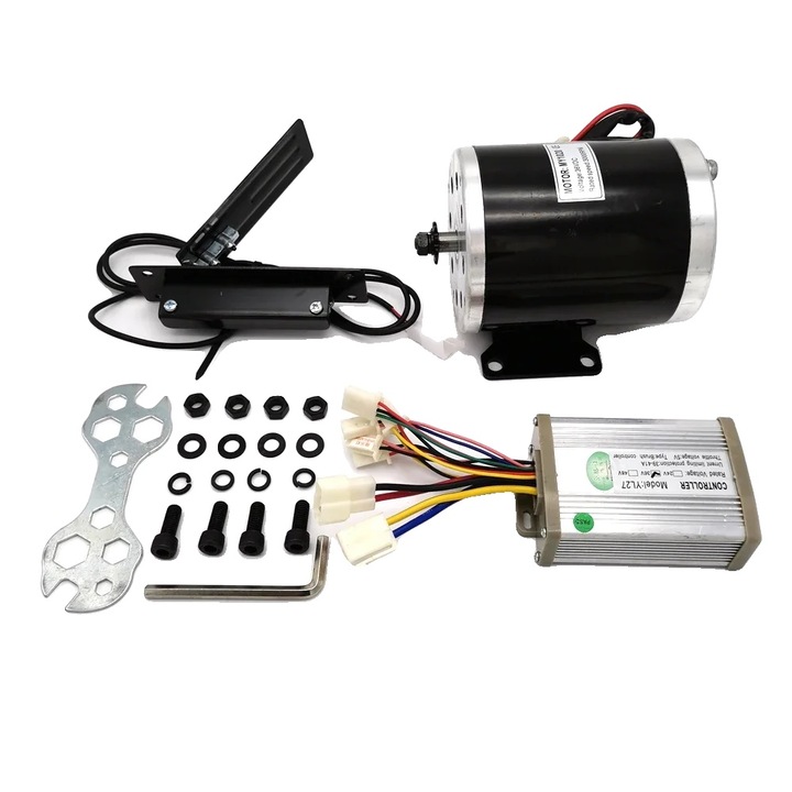 Motor electric 800W, tehnologie fara perii, negru, compatibil cu biciclete electrice si triciclete