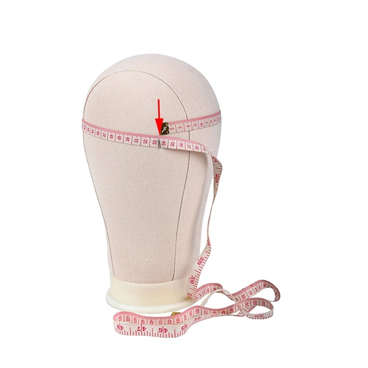 Cap de manechin, suport ajustabil, design din panza, 21 in