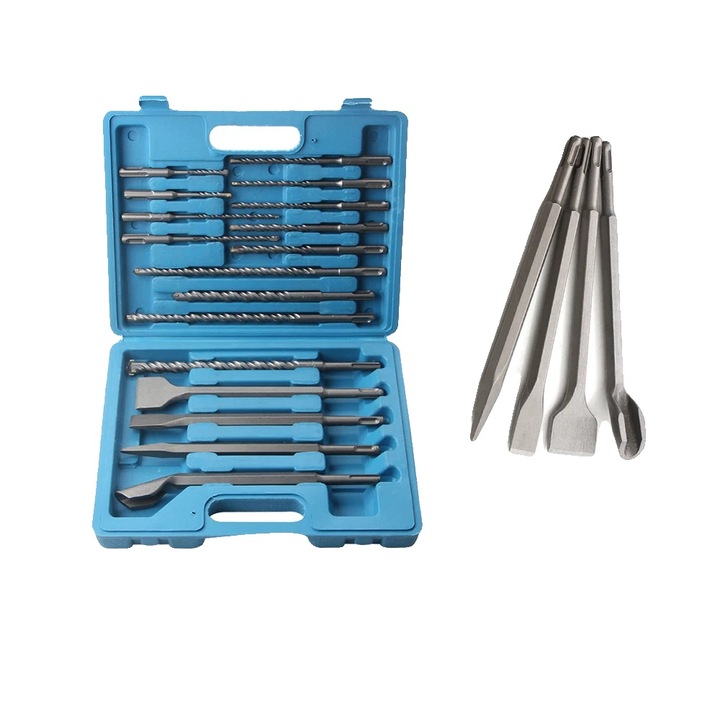 Set de unelte pentru indepartarea bujiilor, otel de inalta rezistenta, dimensiuni variate 8mm si 10mm, include accesorii esentiale, cutie de depozitare.