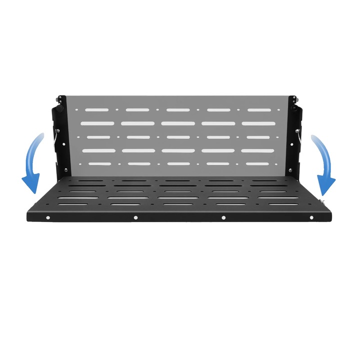 Сгъваема маса за кола, товароносимост 34.01 кг, размери 62.74x31.24x3.81 см, компактен дизайн, нето тегло 4 кг