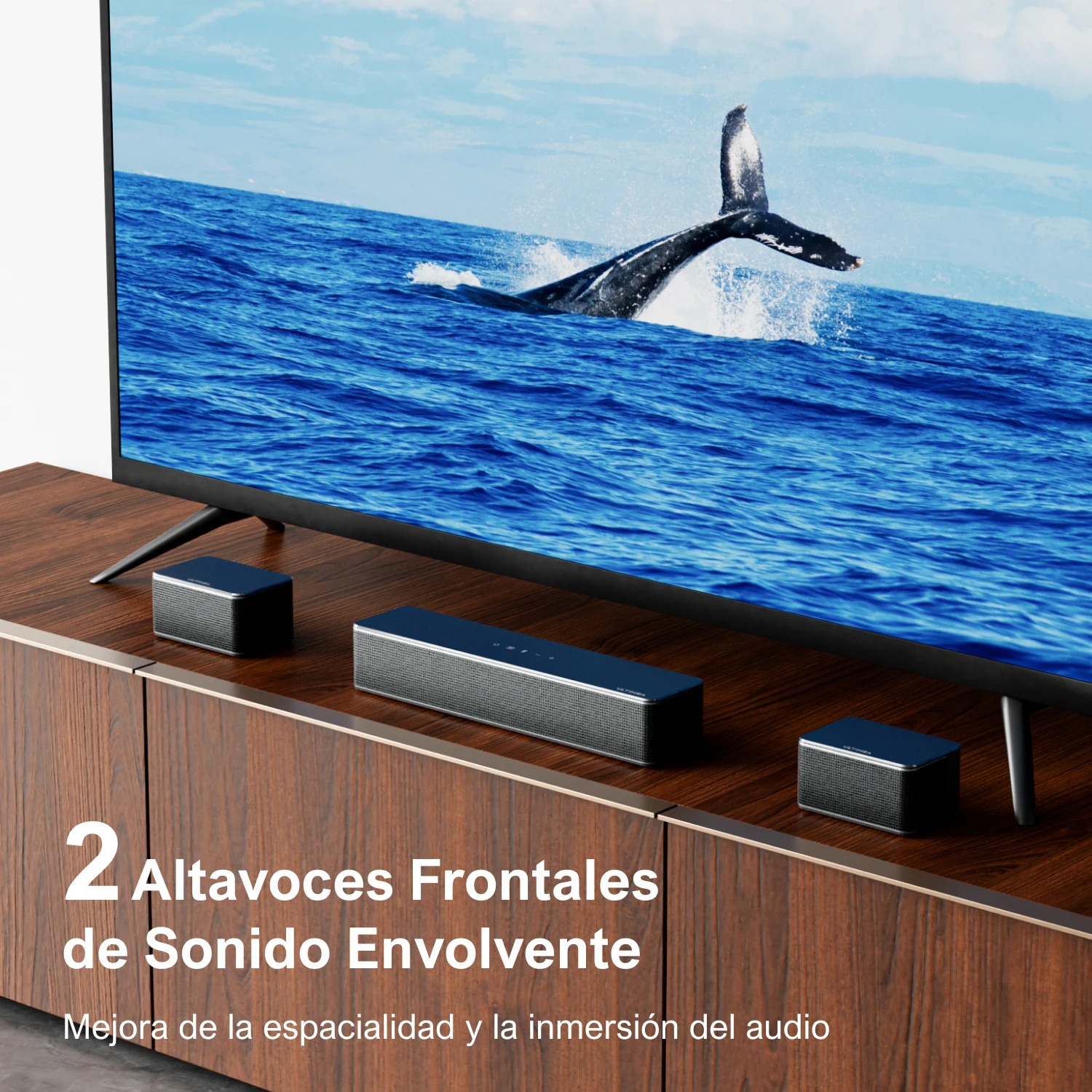 Soundbar, 7.1 canale, conectivitate Bluetooth, Poseidon D70, 410W, 45Hz-18kHz