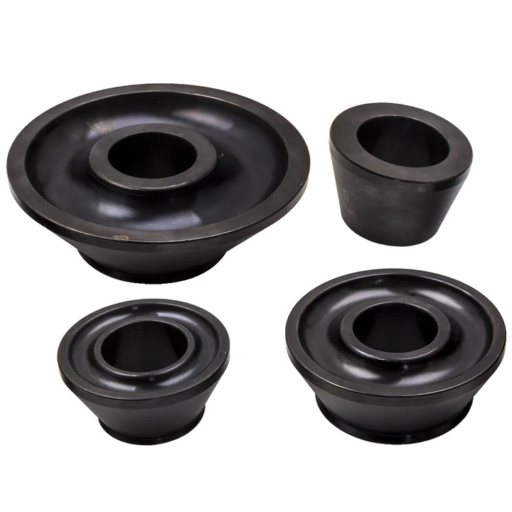 Kúpos adapterkészlet kerékkiegyensúlyozáshoz, 45-ös szénacél, 40mm tengelyméret, 4 darab