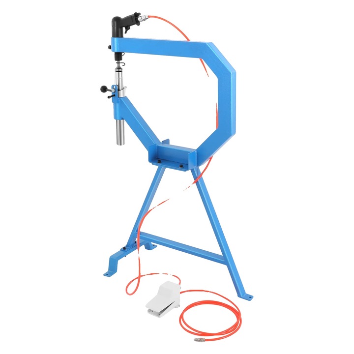 Ciocan pneumatic, multiple dimensiuni de nicovala, compatibilitate metalica versatila, albastru, 61x16x110cm