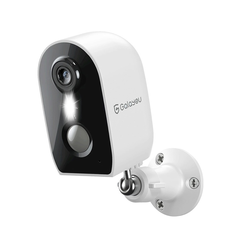 Camera de supraveghere exterioara, 2K, wireless, impermeabila, audio bidirectional