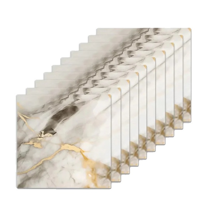 Set Stickere Decorative Autoadezive, Design Modern, 10 Piese, Multicolor