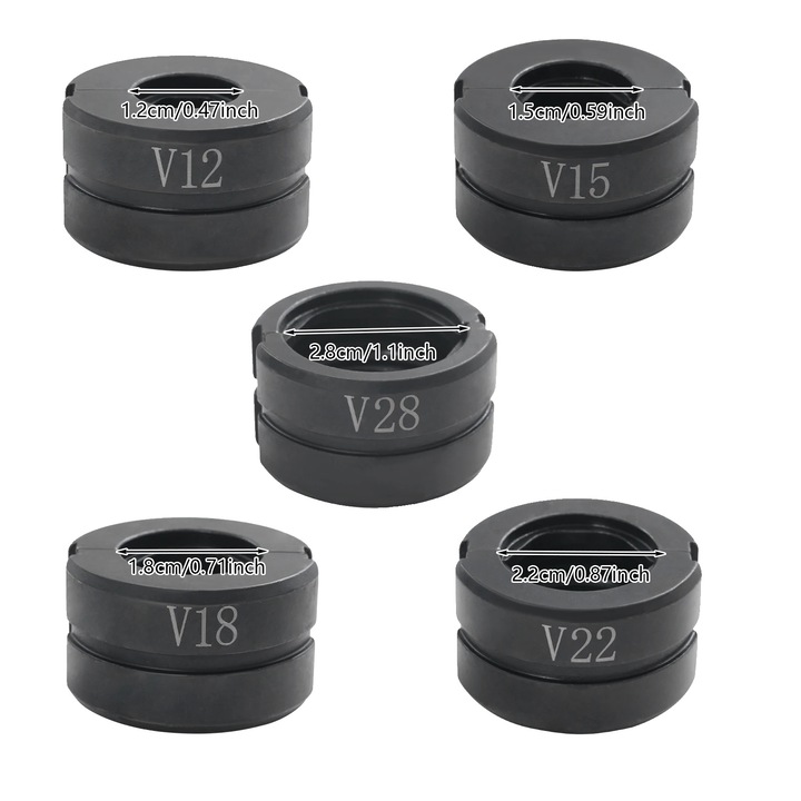 Set de clesti pentru presat tevi, Cr45, compatibilitate versatila, 16x32mm, 0.7kg