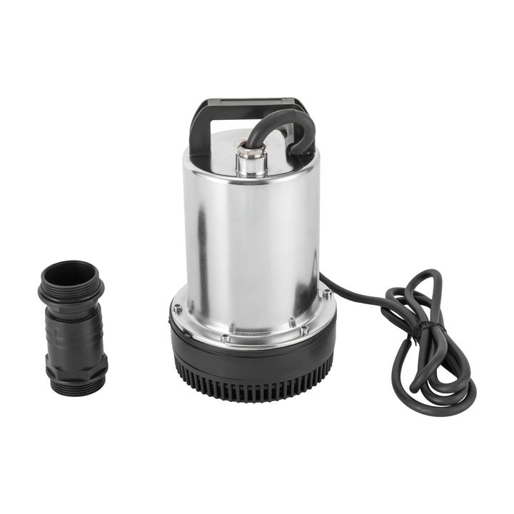 Потопяема помпа за вода, 6000L/H, конструкция от неръждаема стомана, 12V, 8м височина на доставка