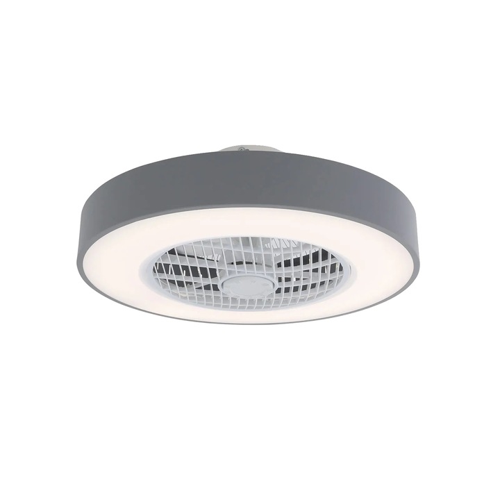 Ventilator de tavan, 6 viteze, control de la distanta, alb, iluminare LED, silentios