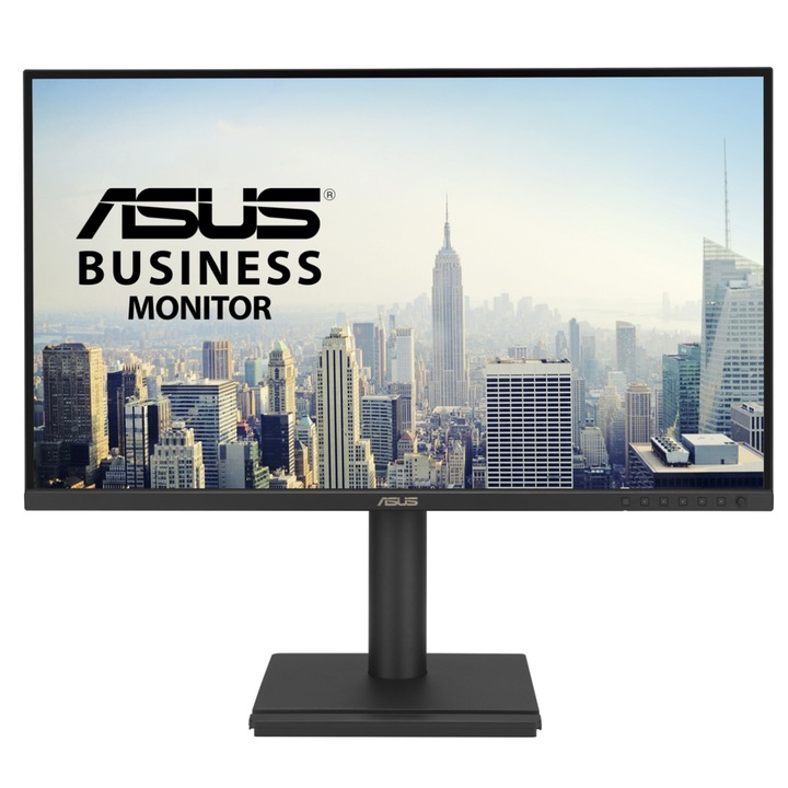 Monitor IPS LED ASUS Business 27", QHD 2560 x 1440, HDMI, DisplayPort, Boxe, Negru