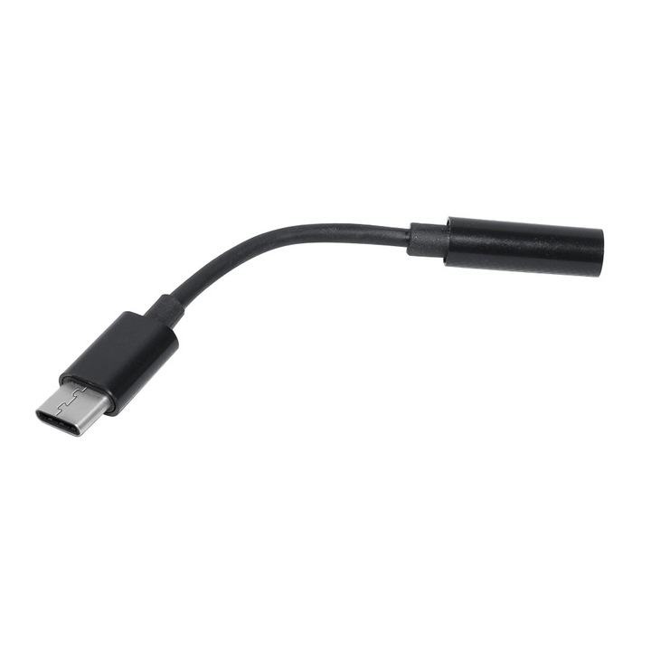 Makki átalakító Adapter Type-C M - 3.5mm audio jack 4P F, fekete - MAKKI-CBL-C-AUDIO-BK