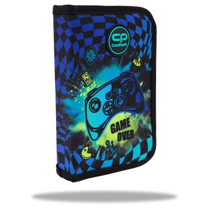 Penar școlar Coolpack, Clipper, GAMER CHESS, Dublu, 20,5 x 13,5 x 4 cm
