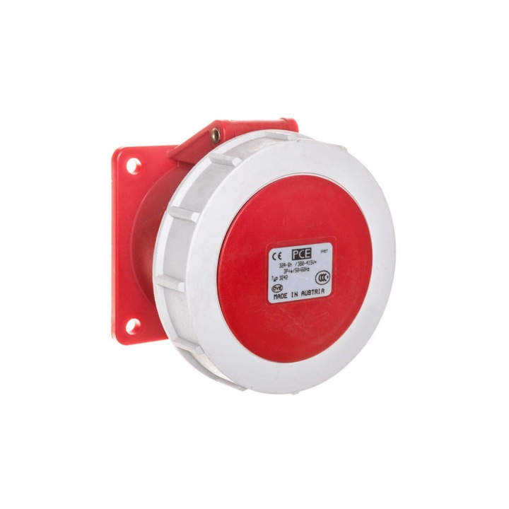 Prize tablica 32A 4P 400V, PCE, rosu, 75x75mm, IP67