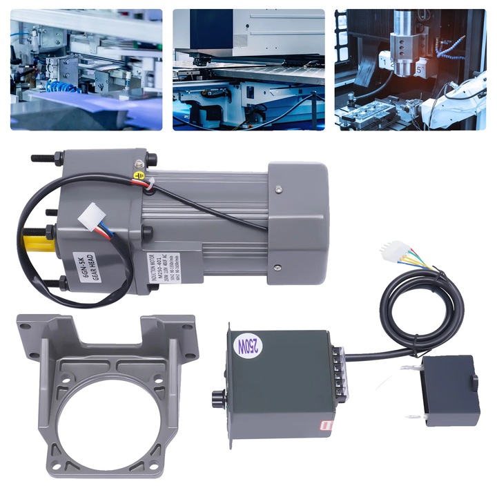 Motor electric, cu torsiune mare, control al vitezei ajustabil, gri, 19x10.4x8.4cm